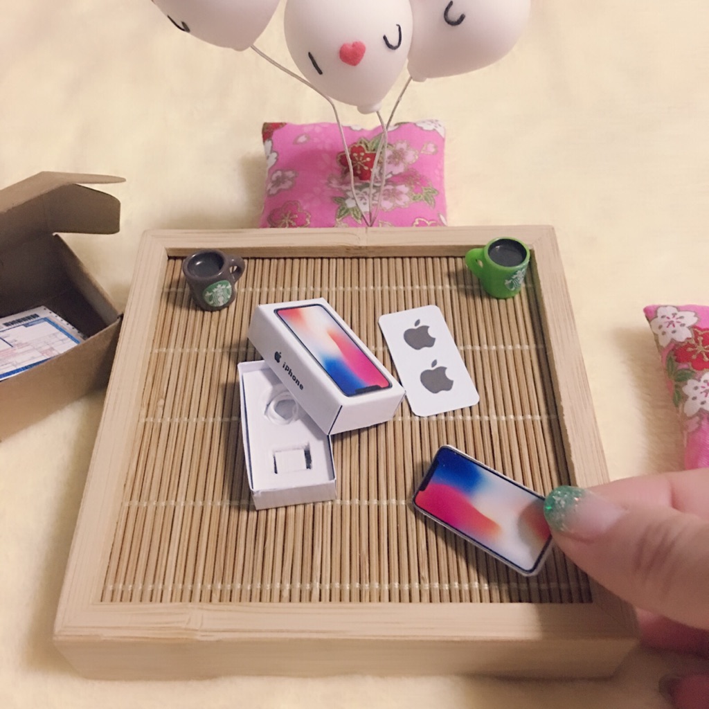 diy realistic miniature apple iphone x