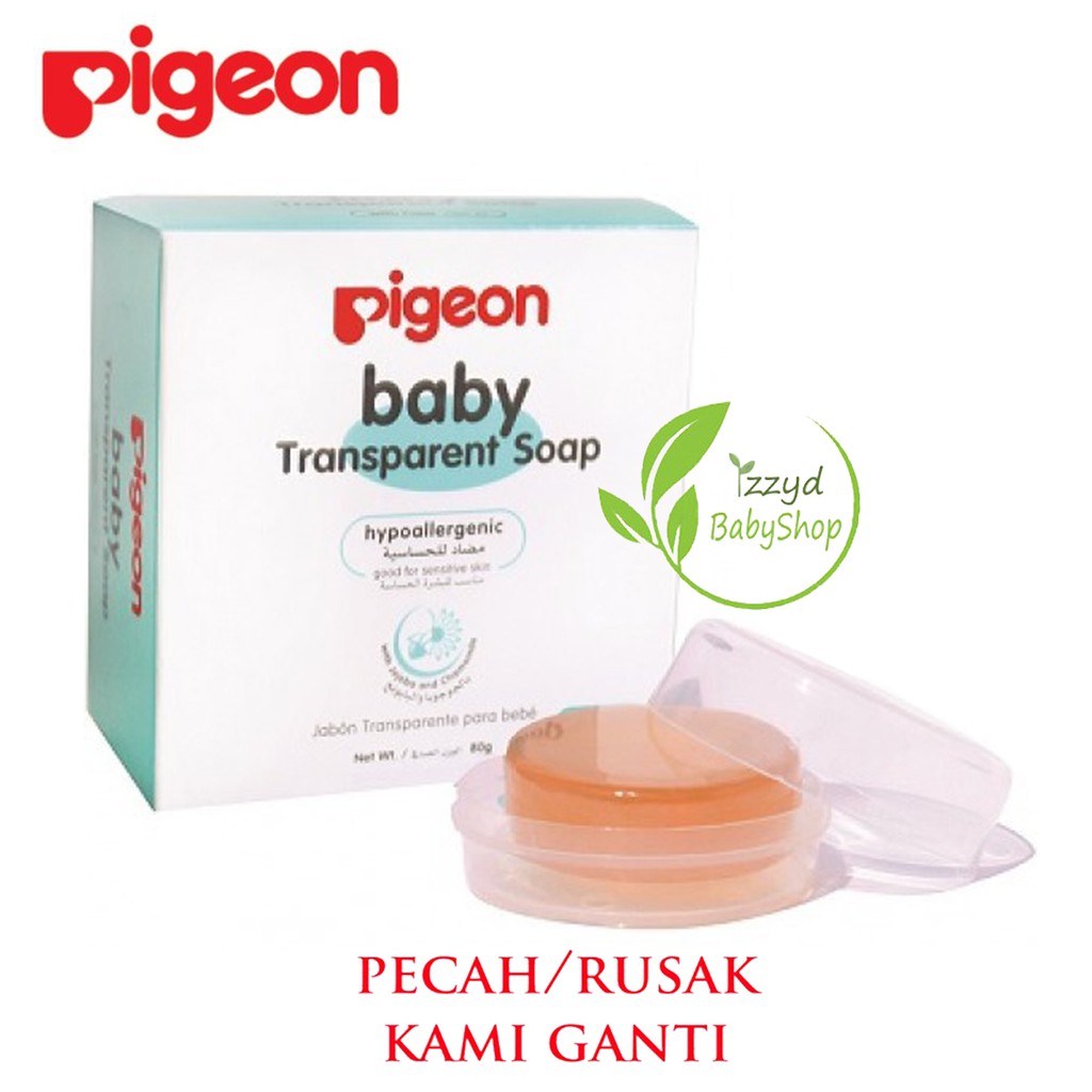 pigeon baby transparent soap