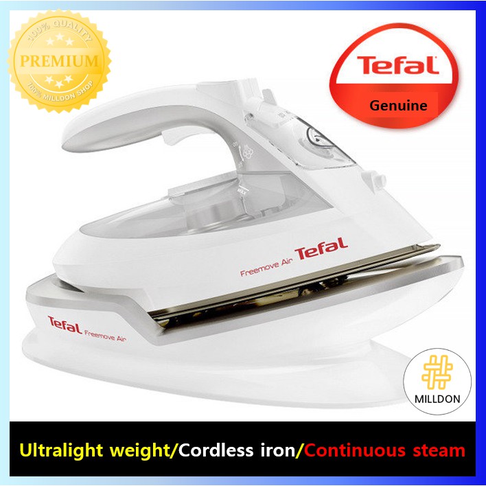 TEFAL Freemove Air FV6550 Light Cordless Rechargeable Steam Iron 
