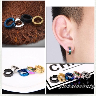 Image of ☛✈ღ1pc Men Punk Magnetic Vintage Titanium Stainless Steel Non-Piercing Clip On Ear Stud Cuff Hoop Earrings Gift