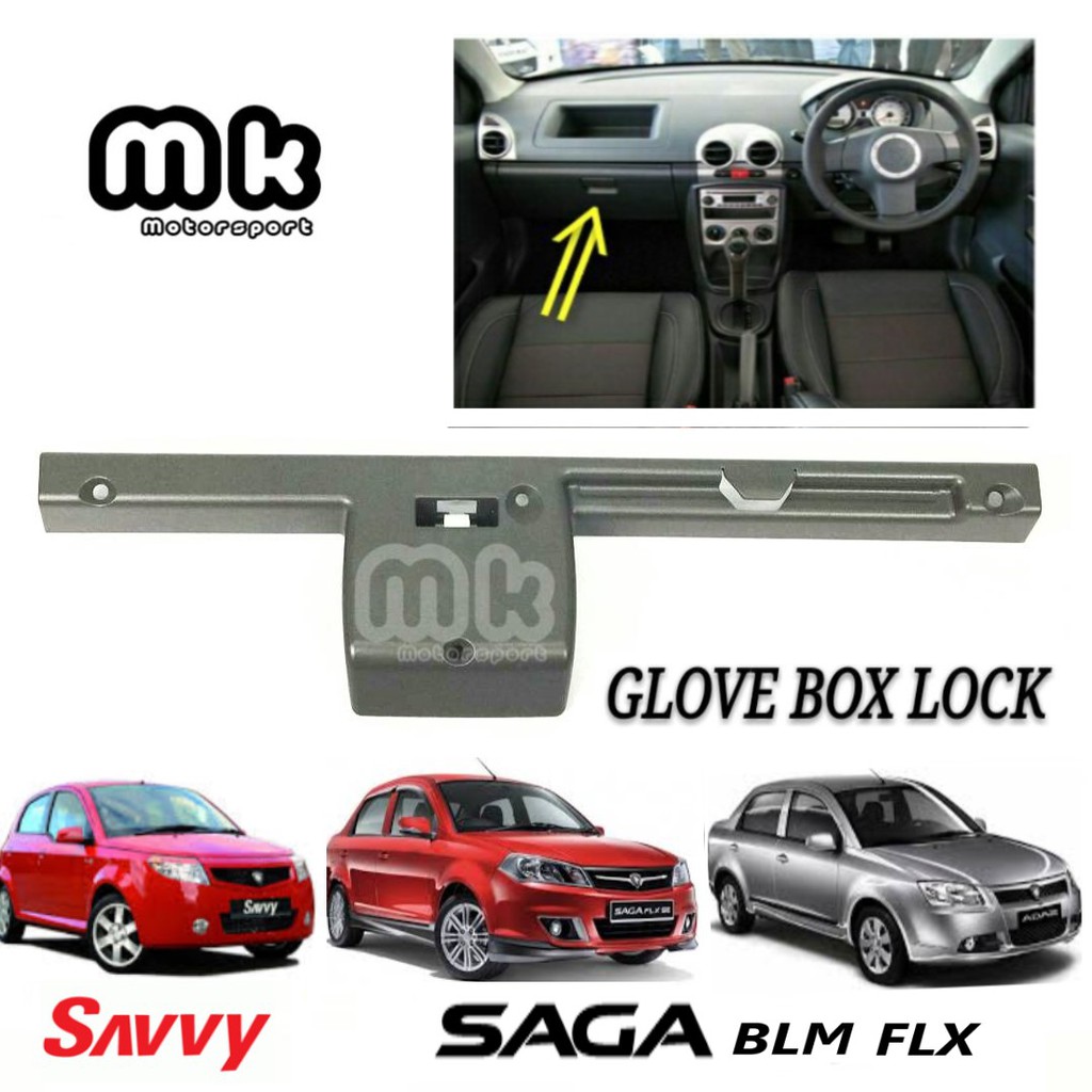 100 Original Proton Saga Blm Flx Savvy Dashboard Glove Box Lock Handle Lock Drawer Handle Dark Grey Shopee Singapore