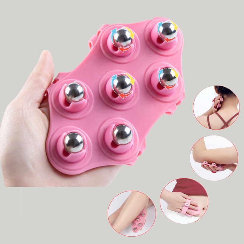 Body Massage Glove Roller Ball Fat Burner Muscle Pain Relief Relax Anti-Cellulite  Massager for Back Leg Buttocks Health Care | Shopee Singapore