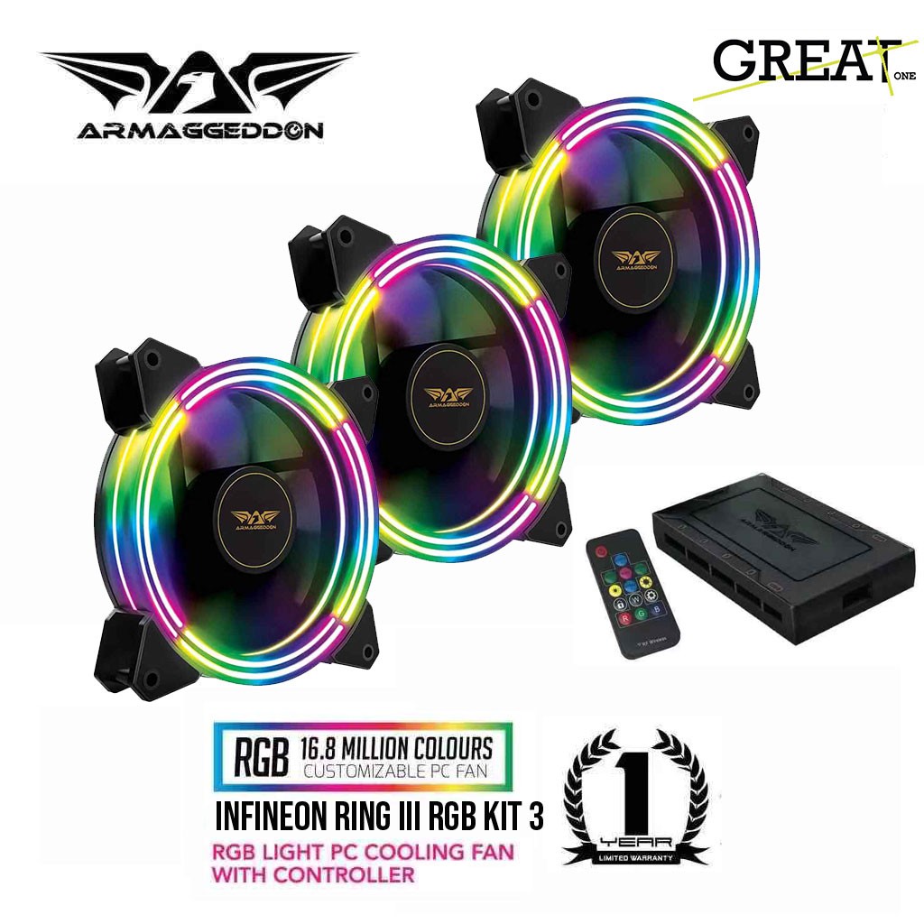 Armaggeddon Ring Iii Rgb Kit 3 Led Strip Fx Controller Shopee Singapore