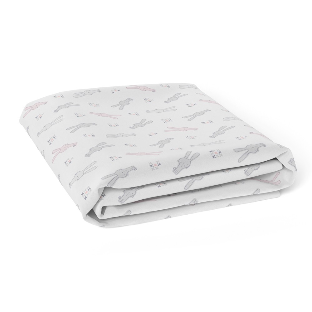 bubba blue fitted cot sheet