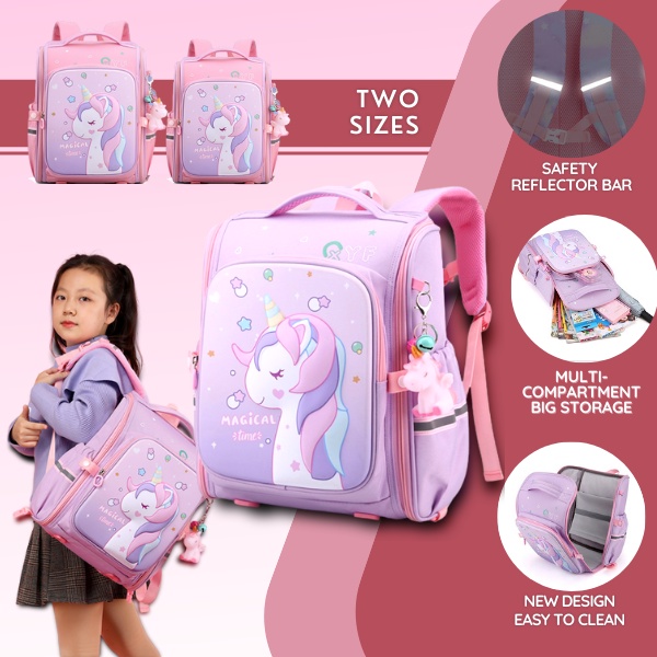 Unicorn Design School Bag Suitable for Pre school & Primary School