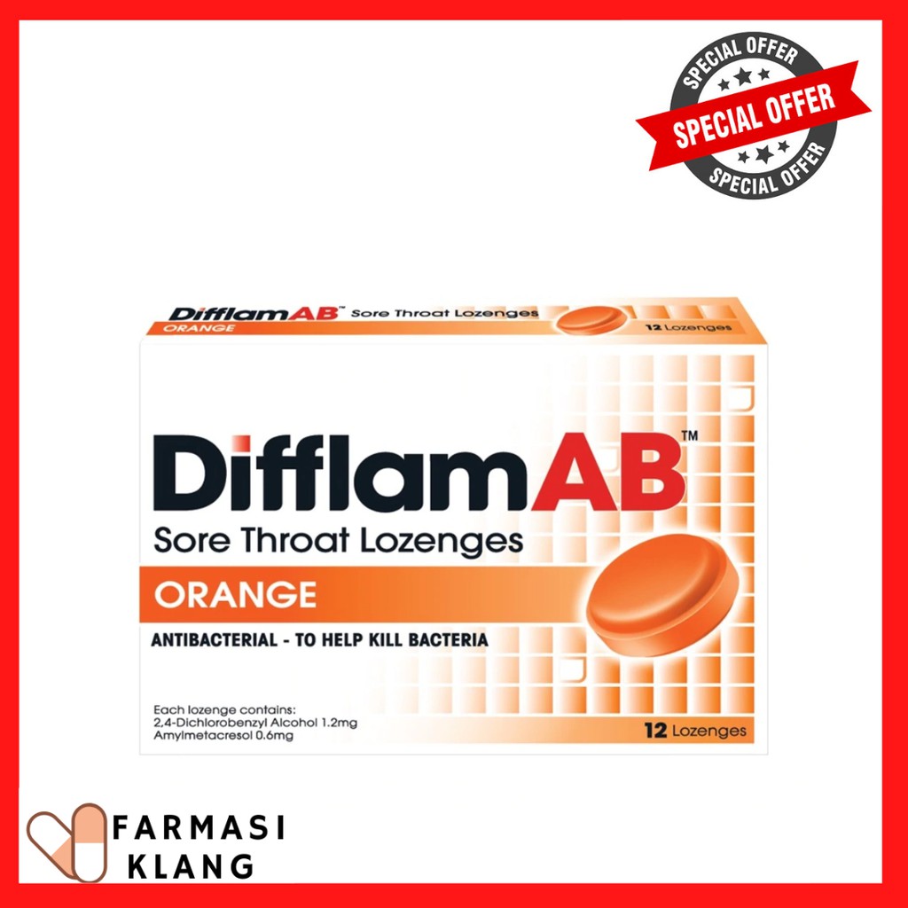 Shop Malaysia Difflam Ab Lozenges Box 12 S Blackcurrant Orange Lemon Honey Lemon Hextra Exp 17 12 2022 Shopee Singapore