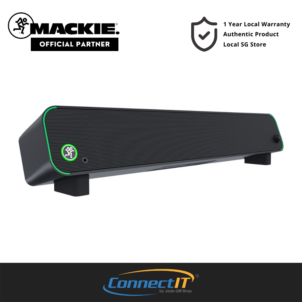 Mackie CR Stealthbar Desktop PC Soundbar with Bluetooth/Headphone