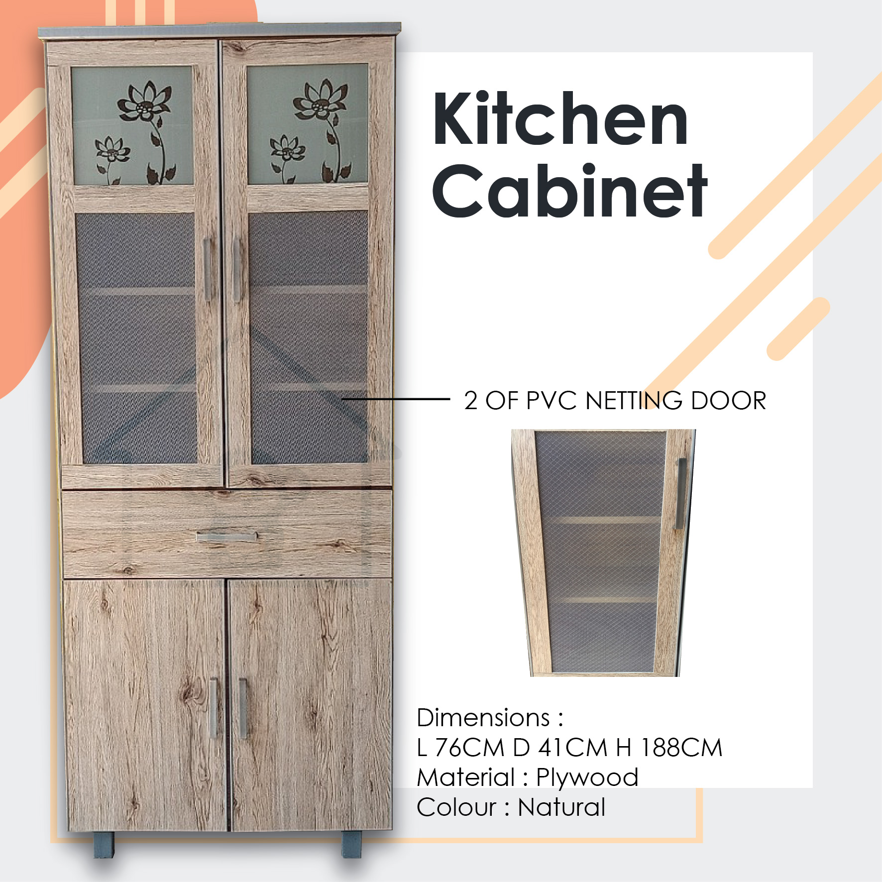 Kitchen Cabinet Storage Simple Shopee Singapore