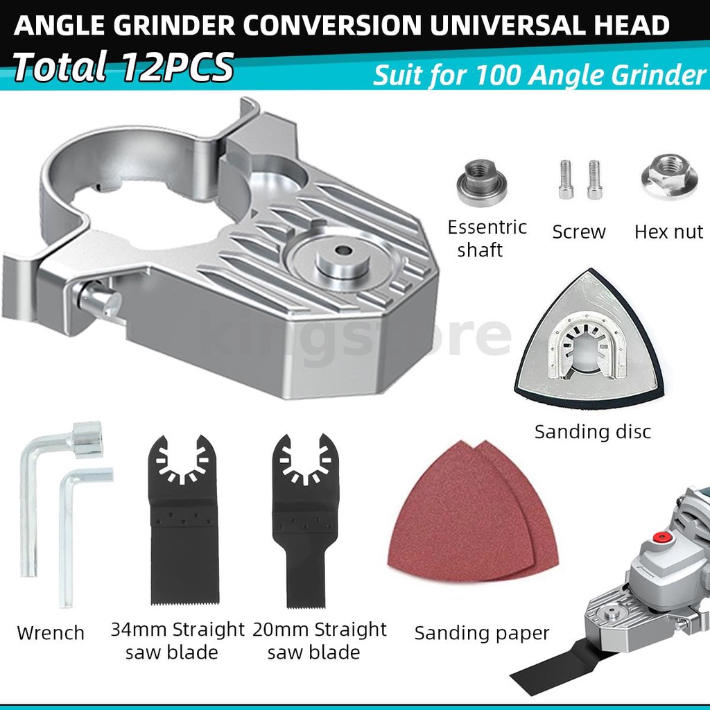 For 100mm Angle Grinder Cordless Oscillating Multi Tool Angle Grinder