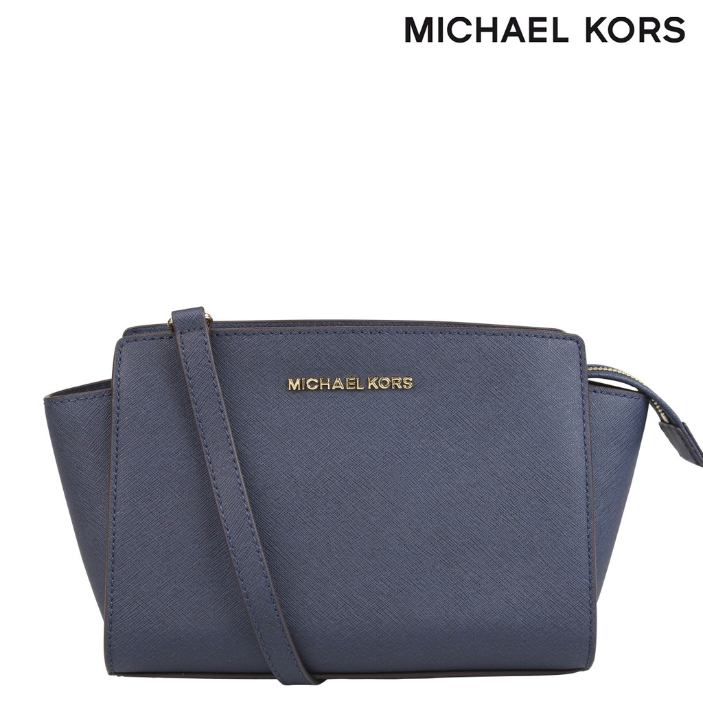 michael kors hamilton crossbody navy