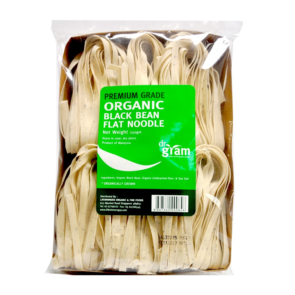 Organic Black Bean Flat Noodle 250g Shopee Singapore