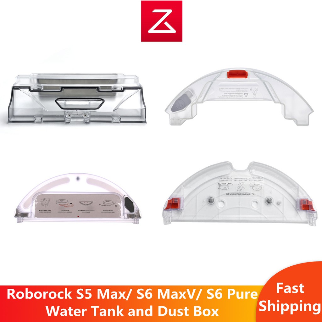 For Roborock S5 Max S6 Maxv S6 Pure S5 S6 Accessories Of Mop Bracket Dustbin Dust Box Water Tank Mop Rack For Roborock Replacment Parts Shopee Singapore