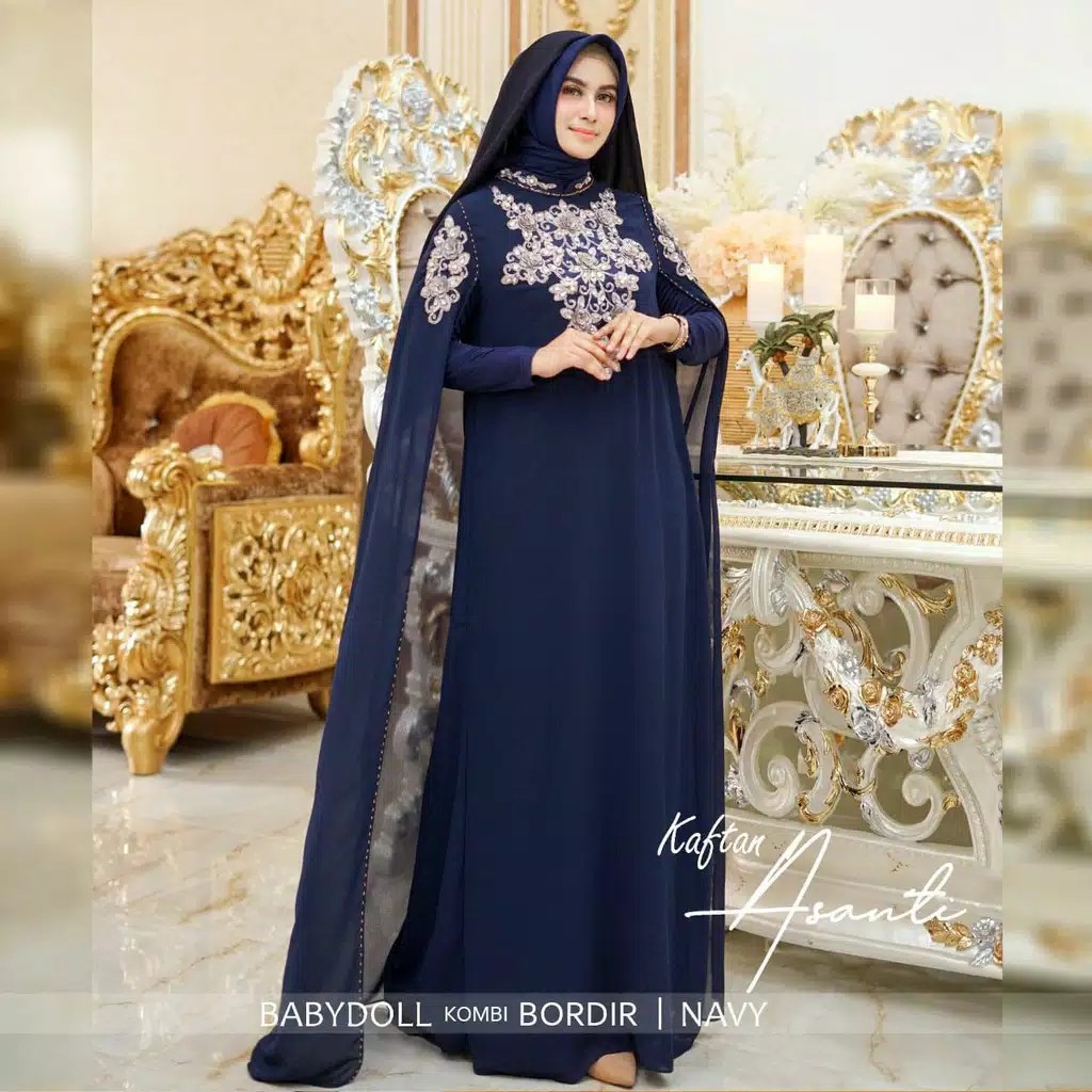 Pre order Muslimah  Kaftan Asanti baju  kelawar  batwing 