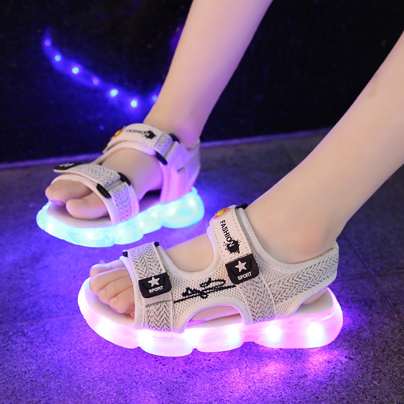 boys light up sandals