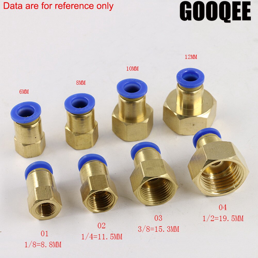8mm Tube 1/4"BSP Male Thread Quick Connector Pneumatic Air Fittings 10 Pcs 