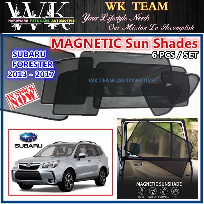 Subaru Forester 2013 - 2018 Magnetic Magnet Sunshade Sun Shade 6pcs 