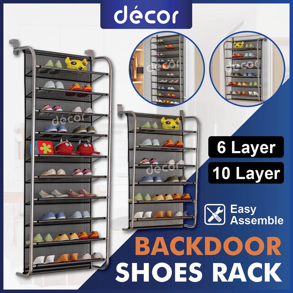 Backdoor Shoes Rack Wall Mounted Racking Storage Shoe Wall
