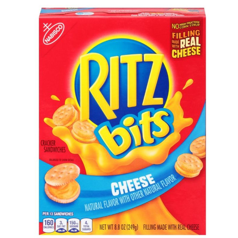 RITZ Bits Cheese Sandwich Crackers 249g | Shopee Singapore