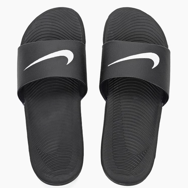 nike kawa slide gray