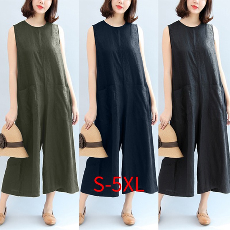 green sleeveless jumpsuit