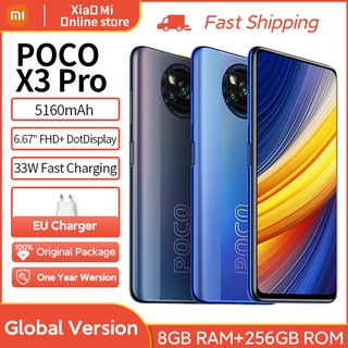 POCO X3 Pro Global Version 6GB+128GB/8GB+256GB Xiaomi Smartphone Snapdragon 860 120Hz DotDisplay 33W Fast Charger AI Camera