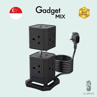 Gadget MIX Multi Plug/ 3-Way Adapter/ Multi Plug Vertical Tower Power Socket