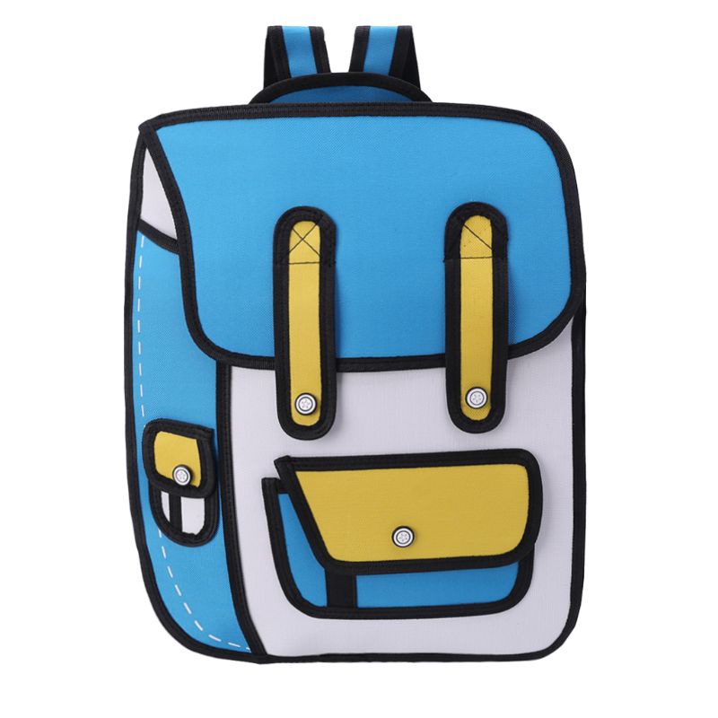 2d cartoon backpack