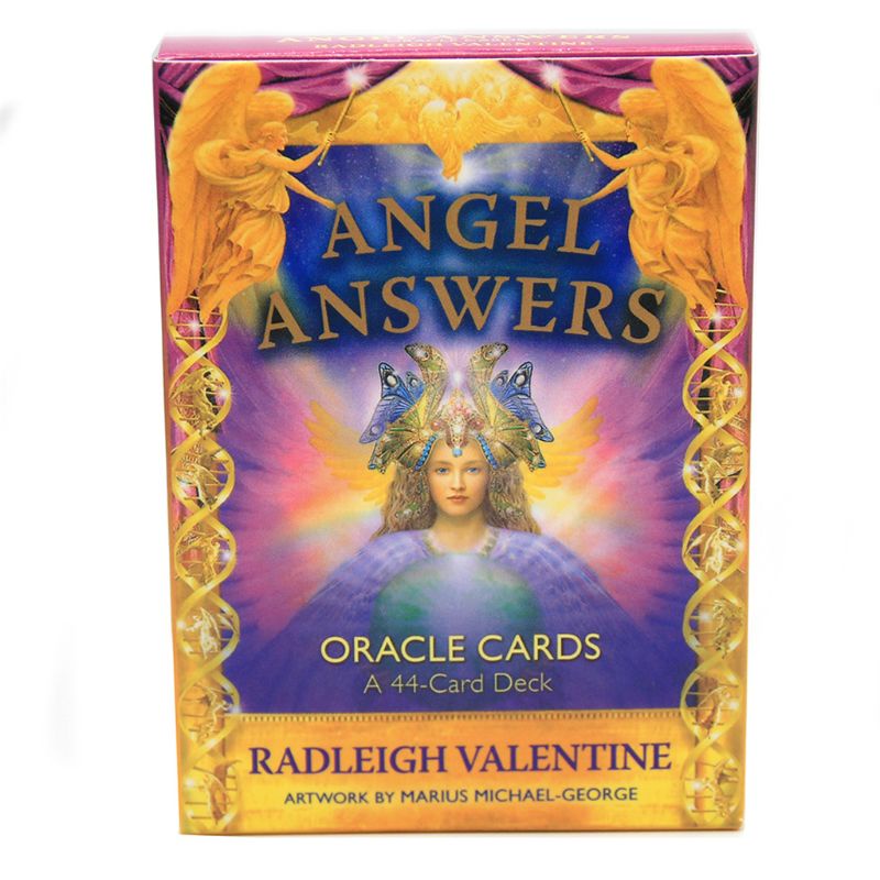 folღ Angel Answers Tarot 44 Oracle Cards Deck Full English Mysterious Divination Family Friend Party Board Game