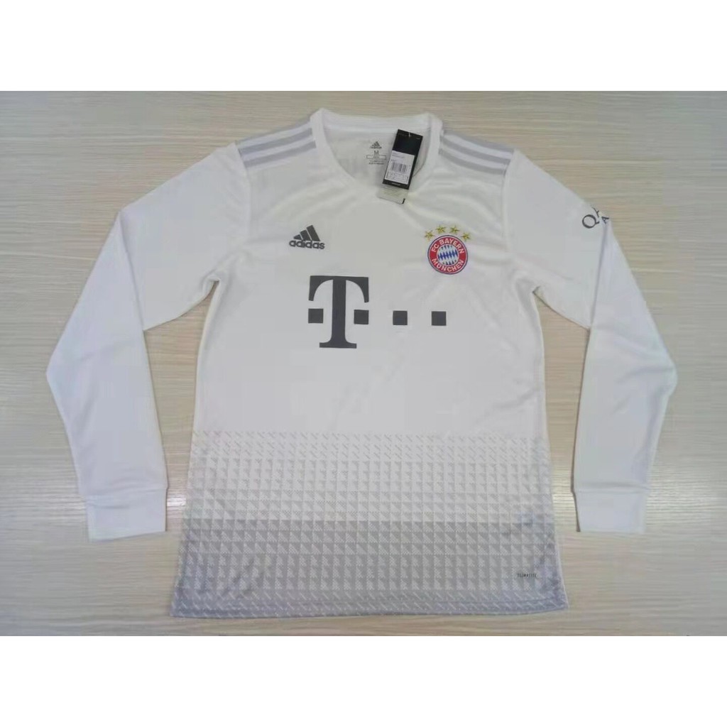 white long sleeve soccer jersey