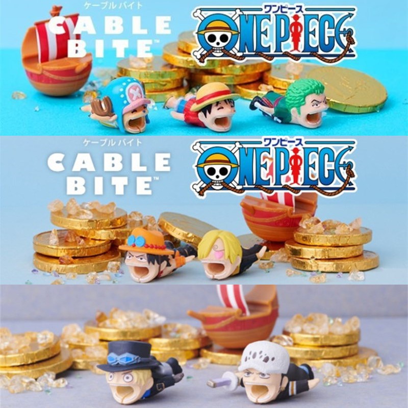 Cable Bite One Piece Luffy Protector compatible for iPhone Cable