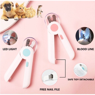Pet Nail Clipper with LED Light, Nail Cutter Kit Clippers with Nail File for Dogs Cats and Rabbits #1