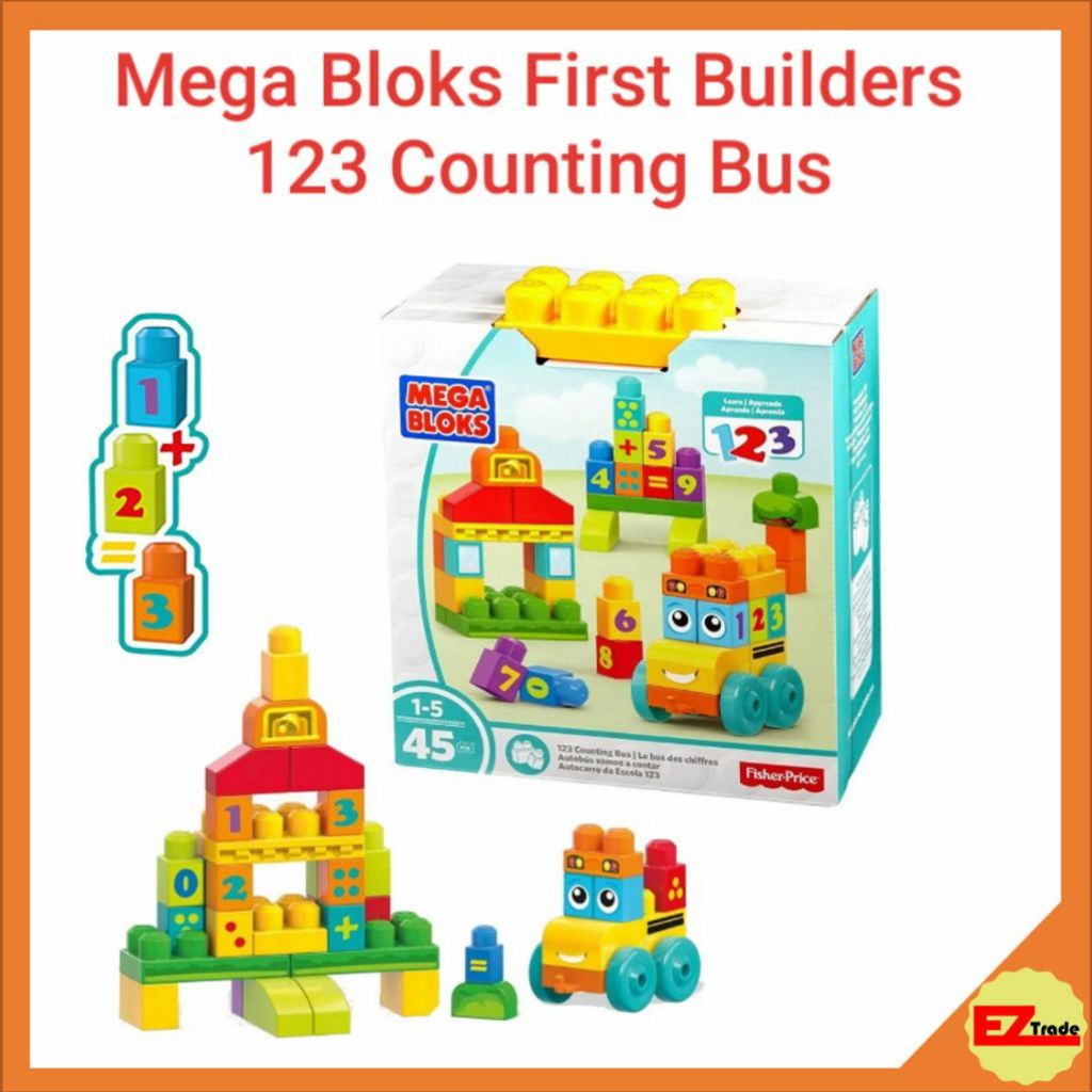 mega bloks counting bus