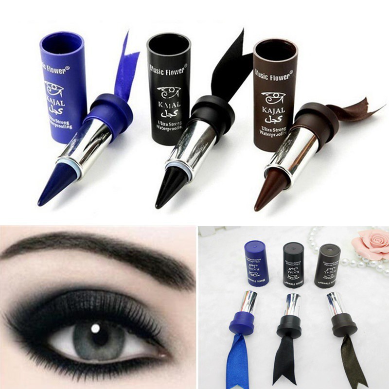 Waterproof Smoky Kajal Eyeliner Solid Thick Black Bold Eyes Liner Pencil Shopee Singapore