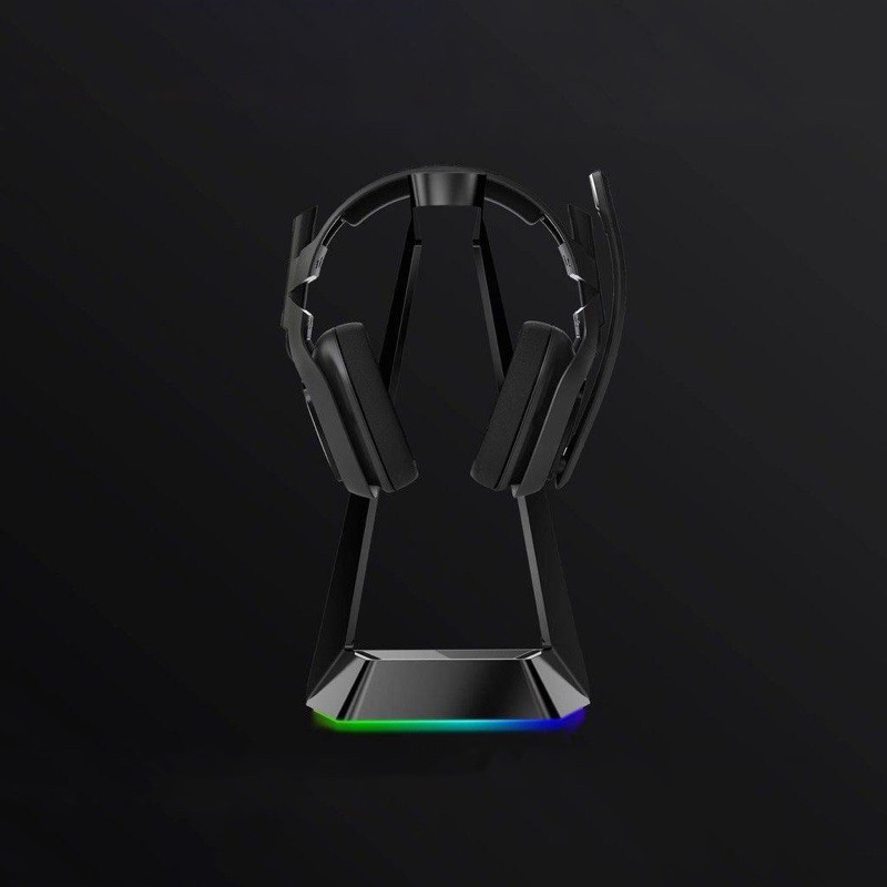 rgb headset stand with wireless charging