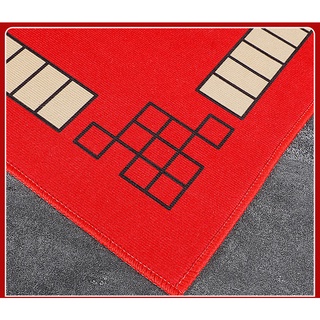 Mahjong Tablecloth Mat for Home Playing Cards Square Mahjong Table Cloth Thickened Silencer Non-Slip Hand Rub Mahjong Mat Cover Cloth/Ready Stocks Mahjong Table Mat 78 / 80cm , 0.3cm Thickness | Natural Rubber | Non-Slip | Sound Insulation | No Odor #2