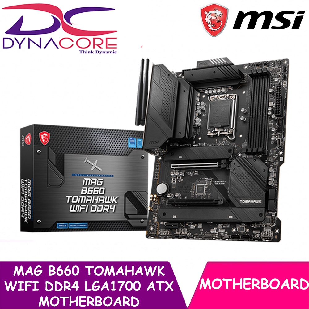 DYNACORE MSI MAG B660 TOMAHAWK WIFI DDR4 LGA1700 ATX MOTHERBOARD