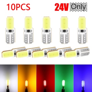 [Ready Stock] 10pcs 24V T10 LED Lampu Lori Cob Bulb 6smd LED Replacement Bulbs for Lorry Truck Door License Plate Light