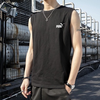 Tank Top Singlet Men Milk Silk Tank Top Sleeveless Vest Sports Lelaki Loose Vest Men Size M-5XL