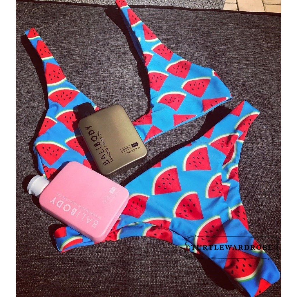 watermelon bathing suit womens