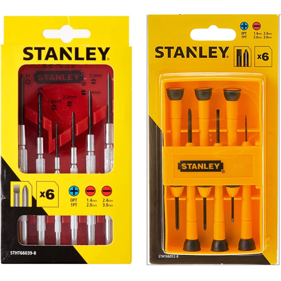 Stanley 6pcs Bimaterial Precision Screwdriver Set STHT66052-8 ...