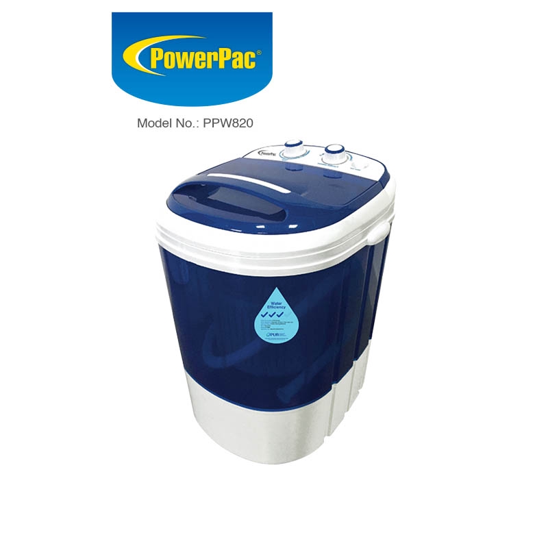 Powerpac 2in1 Mini Washing Machine 15 Mins Fast Laundry Ppw820 Shopee Singapore
