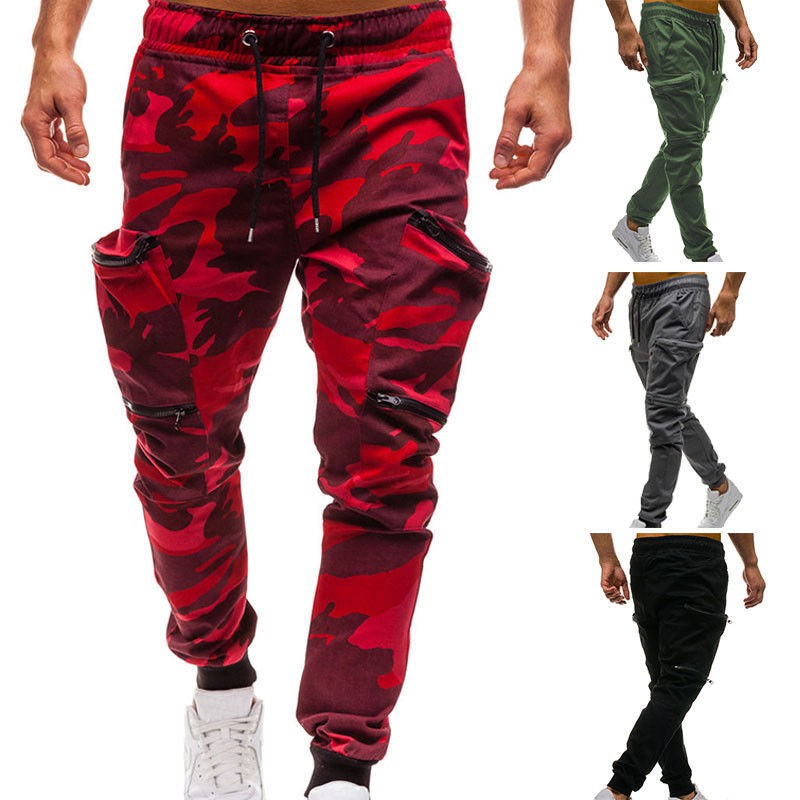 camouflage cargo sweatpants