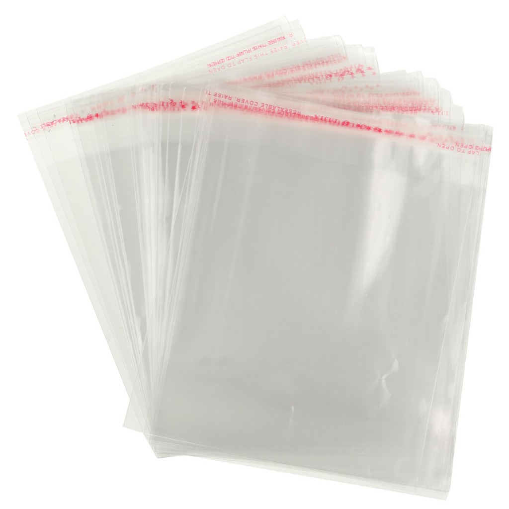 Papierbasteln Self Seal Clear Cellophane Plastic Bags Cello Display ...