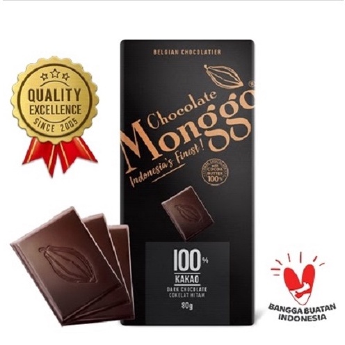 Monggo Dark Chocolate 100 80gr Shopee Singapore