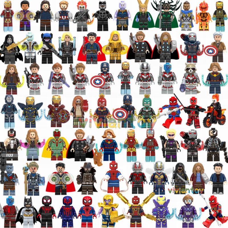 Lego Marvel Super Heroes Minifigures Iron Man Spiderman Avengers Endgame Building Blocks Toys Gifts Shopee Singapore