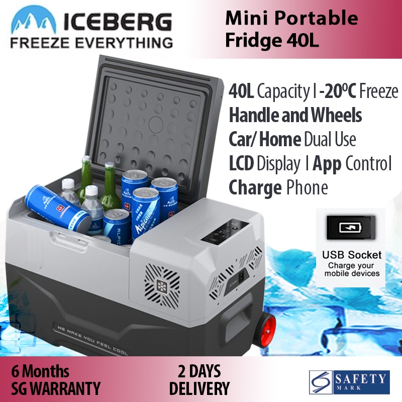 Mini Portable Fridge Refrigerator 40L/30L Iceberg Car Portable Fridge