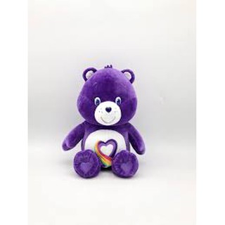 purple care bear with rainbow