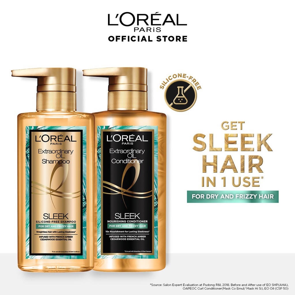 [Bundle of 2s] L'Oreal Paris Extraordinary Oil Shampoo & Conditioner