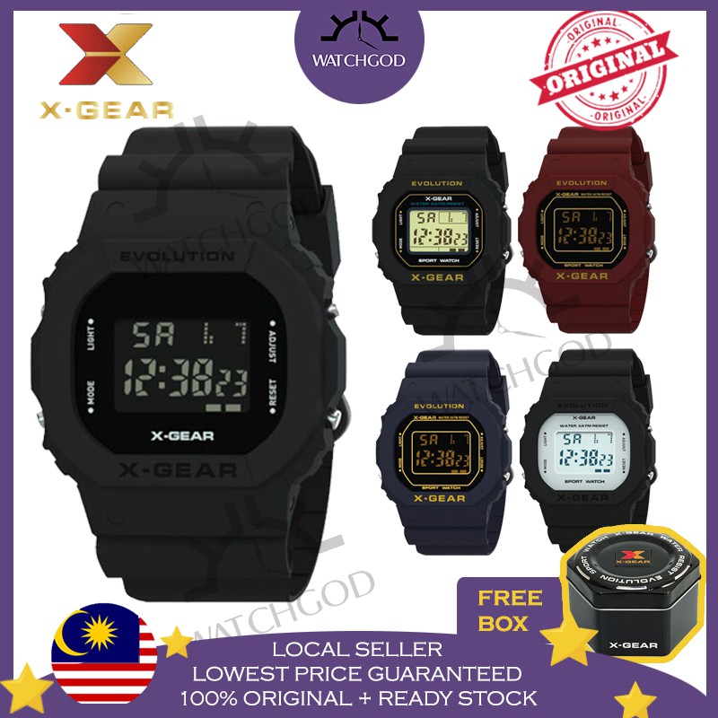 Original X Gear 1002 Sports Multi Function Digital Men Women Ladies Couple Watch Jam Tangan Lelaki Wanita Xgear X Gear Shopee Singapore