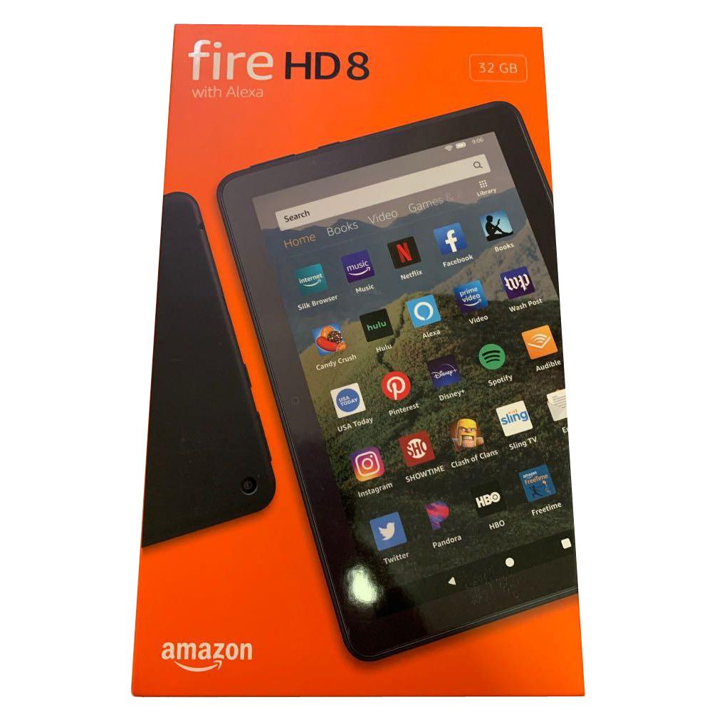 Amazon Fire HD 8 (10th Gen. 2020) 8-inch 32GB Tablet (with Ads, Black ...